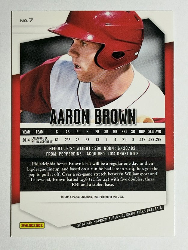 2014 Panini Prizm Perennial Draft Picks #7 Aaron Brown