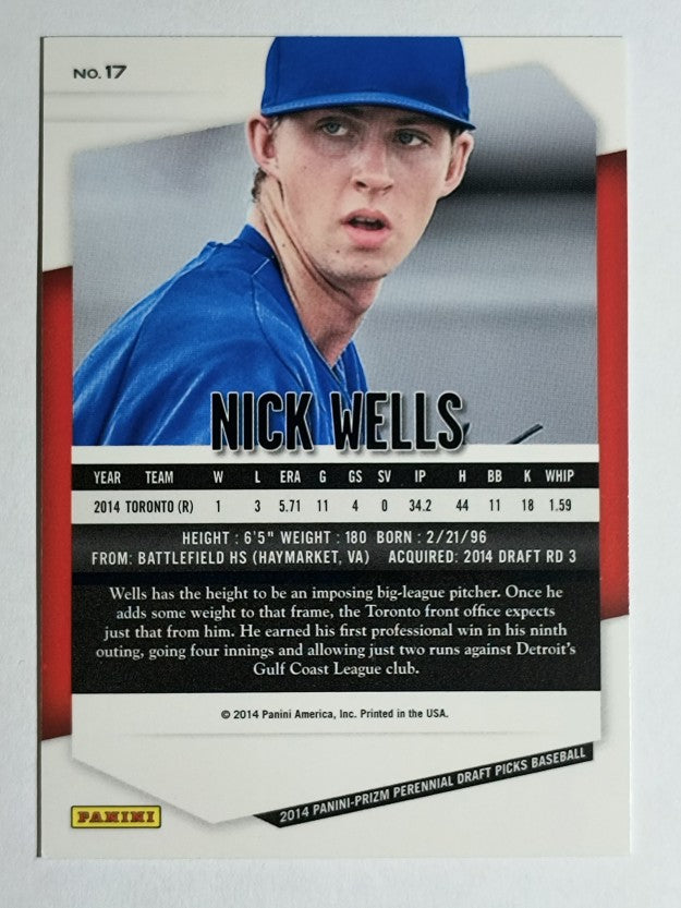 2014 Panini Prizm Perennial Draft Picks #17 Nick Wells