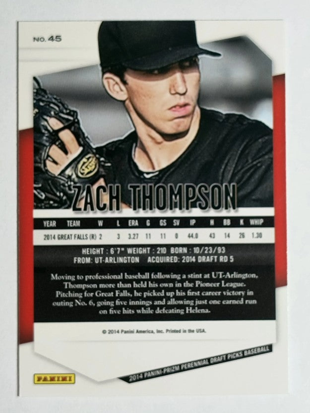 2014 Panini Prizm Perennial Draft Picks #45 Zach Thompson