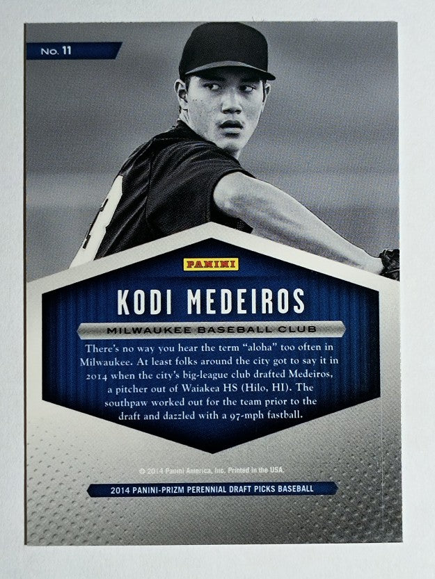 2014 Panini Prizm Perennial Draft Picks Draft Class #11 Kodi Medeiros