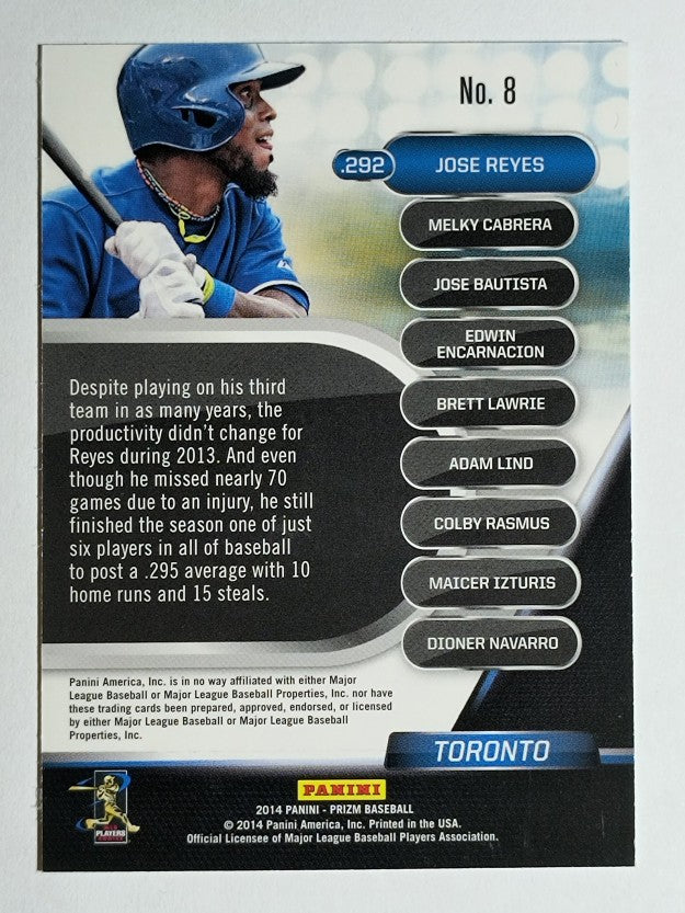 2014 Panini Prizm Top of the Order #8 Jose Reyes