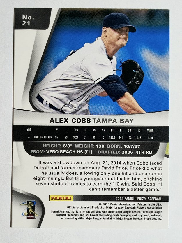 2015 Panini Prizm #21 Alex Cobb