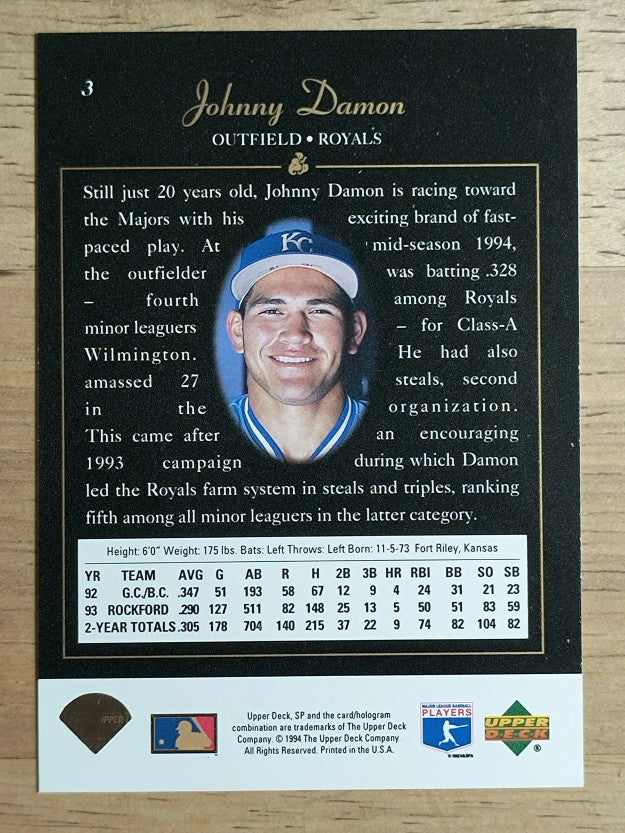 1994 SP #3 Johnny Damon FOIL