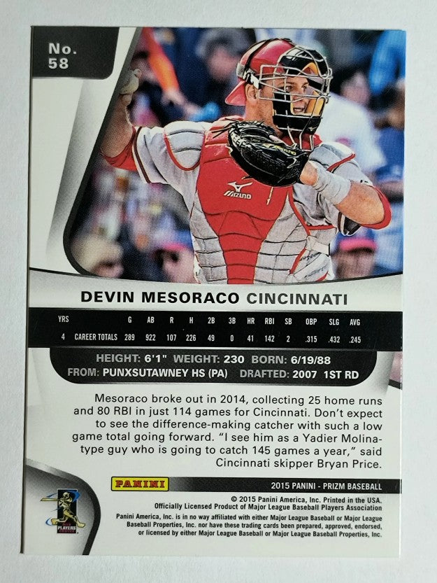 2015 Panini Prizm #58 Devin Mesoraco