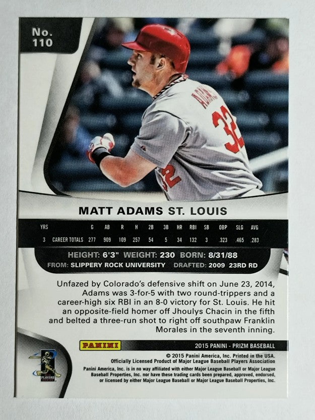 2015 Panini Prizm #110 Matt Adams