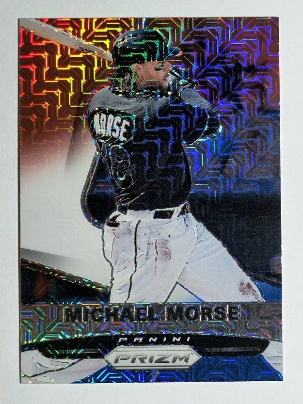 2015 Panini Prizm Prizms Red White and Blue Mojo #6 Michael Morse