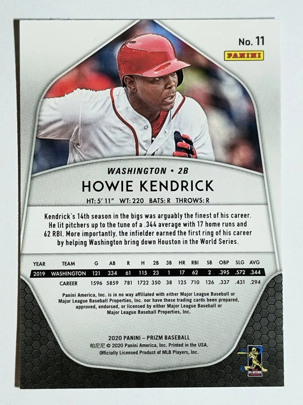 2020 Panini Prizm #11 Howie Kendrick