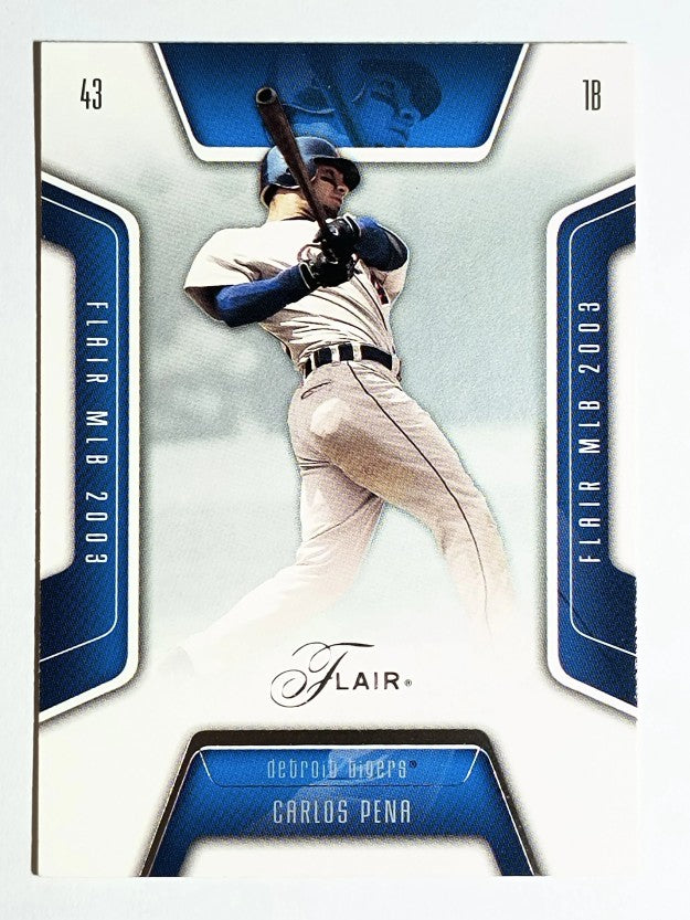 2003 Flair #43 Carlos Pena