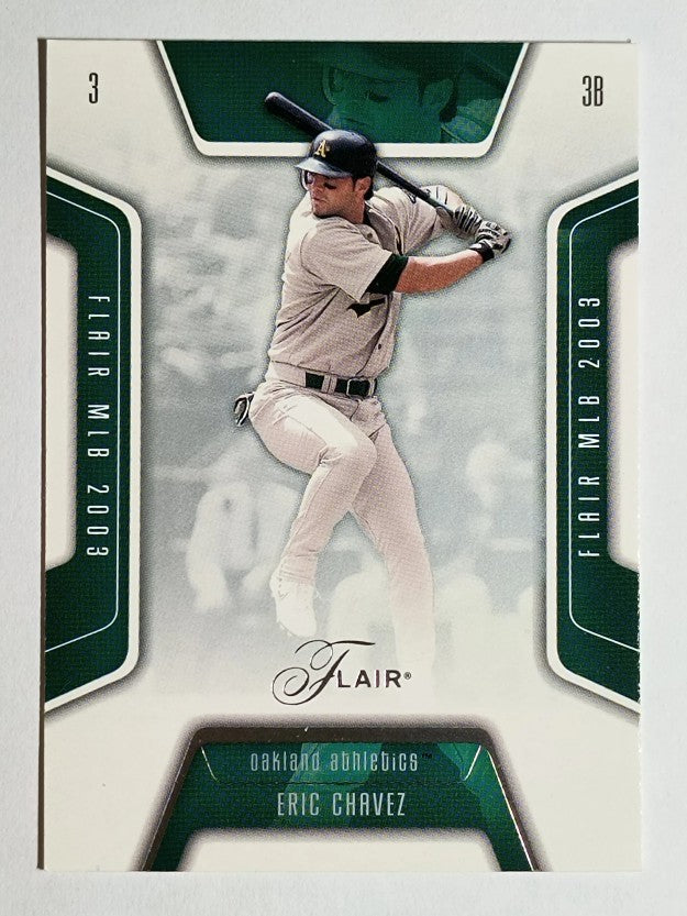 2003 Flair #62 Eric Chavez