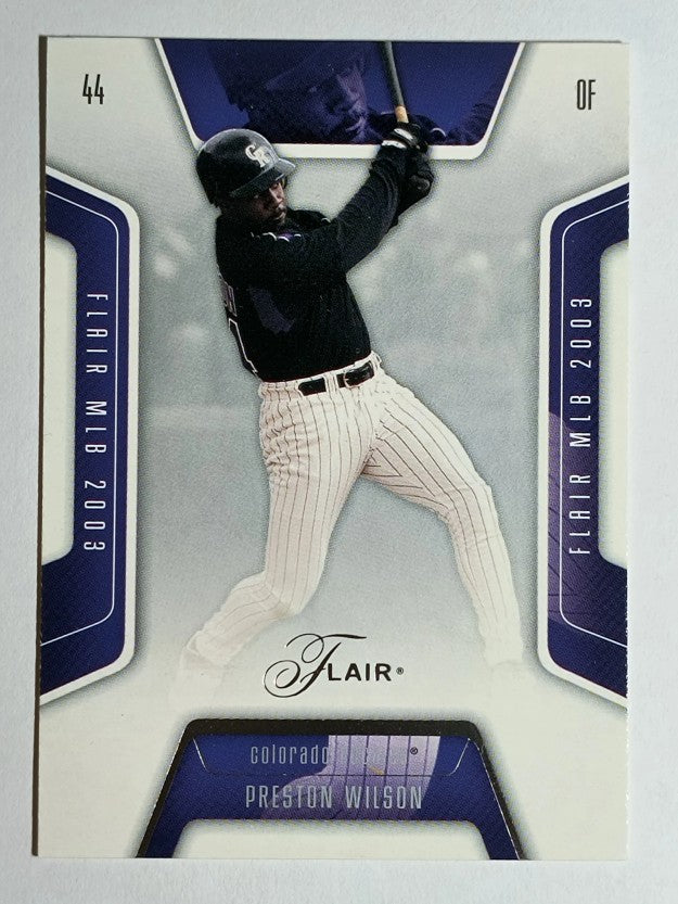2003 Flair #63 Preston Wilson