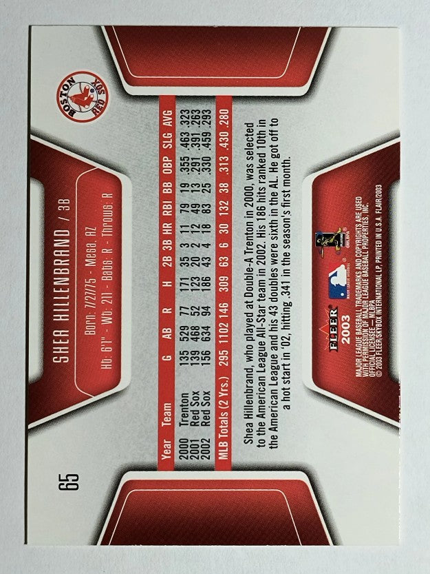 2003 Flair #65 Shea Hillenbrand