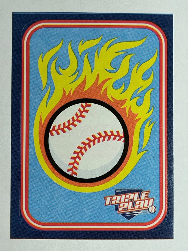 2012 Triple Play Stickers #1 Flaming Baseball