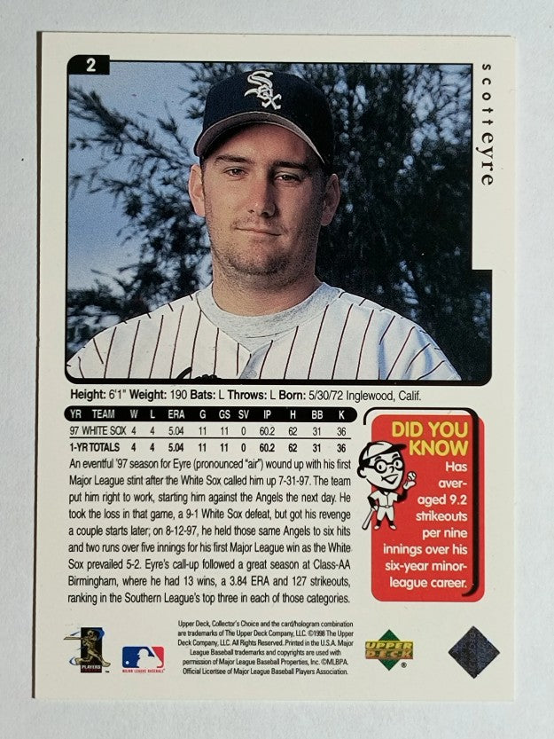 1998 White Sox Collector's Choice #2 Scott Eyre