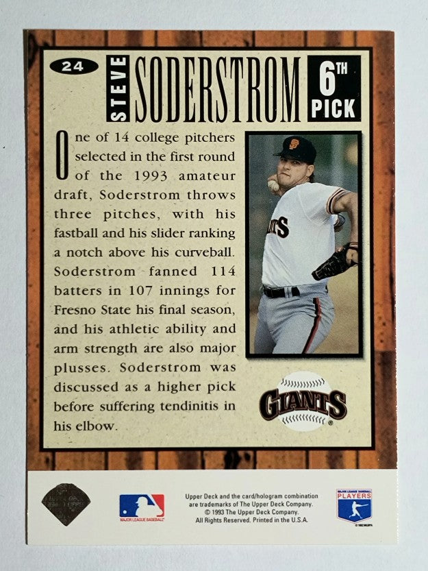 1994 Collector's Choice #24 Steve Soderstrom RC