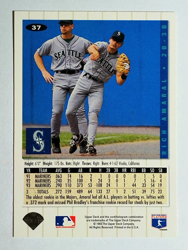 1994 Collector's Choice #37 Rich Amaral