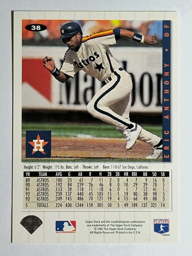1994 Collector's Choice #38 Eric Anthony