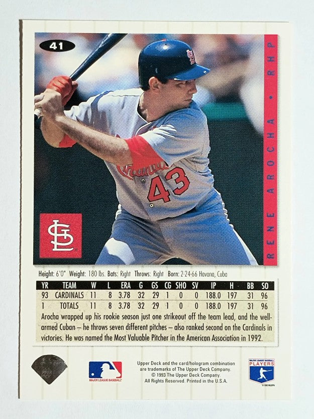 1994 Collector's Choice #41 Rene Arocha