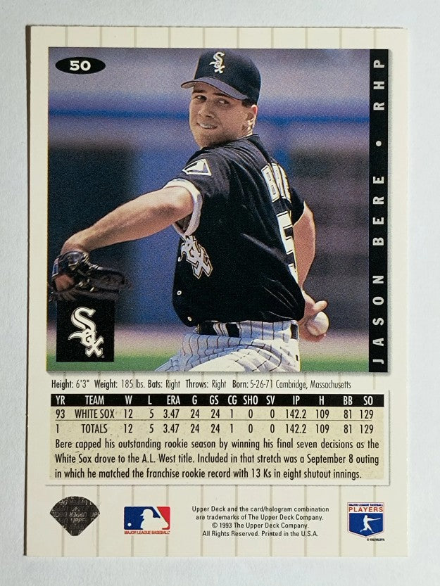 1994 Collector's Choice #50 Jason Bere
