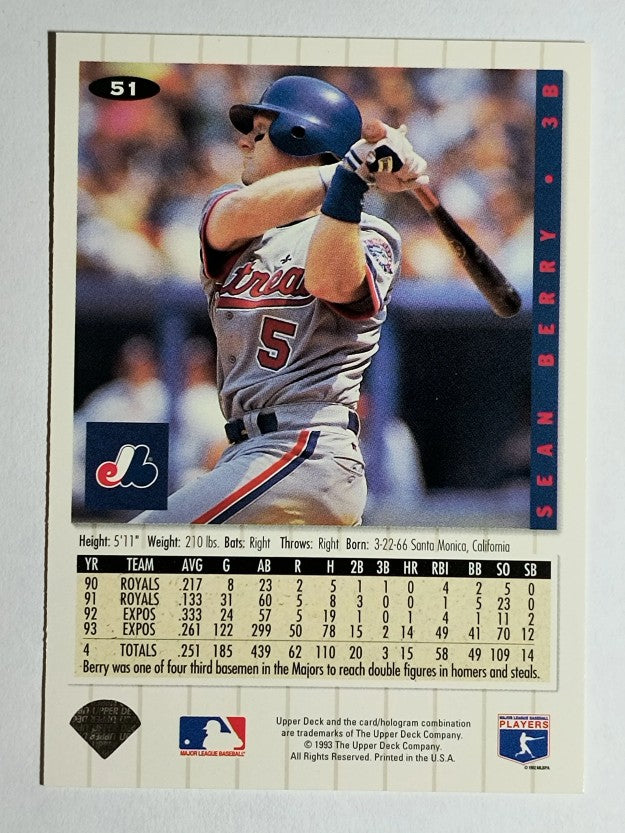 1994 Collector's Choice #51 Sean Berry
