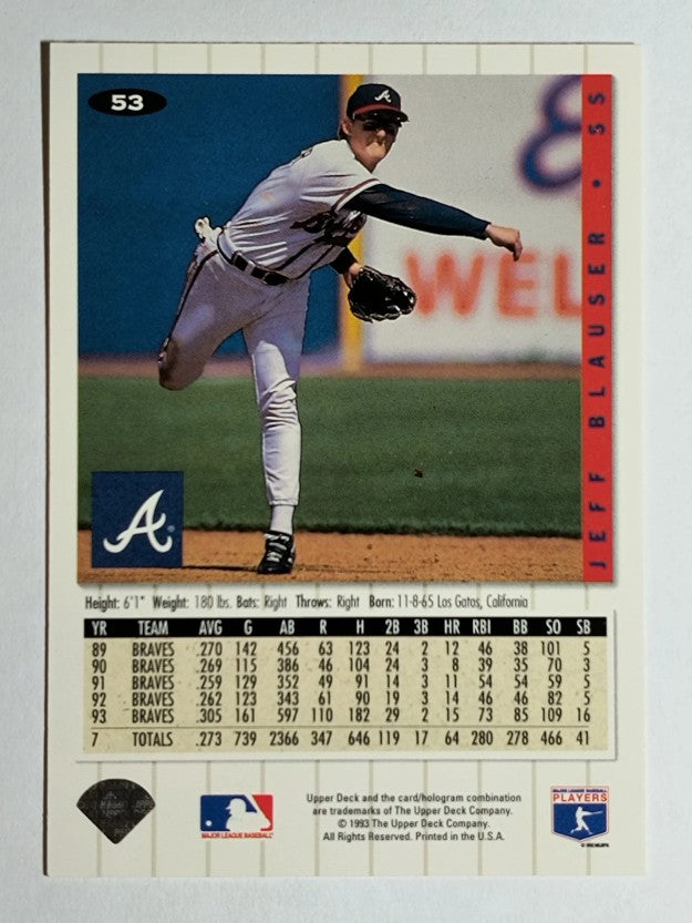 1994 Collector's Choice #53 Jeff Blauser