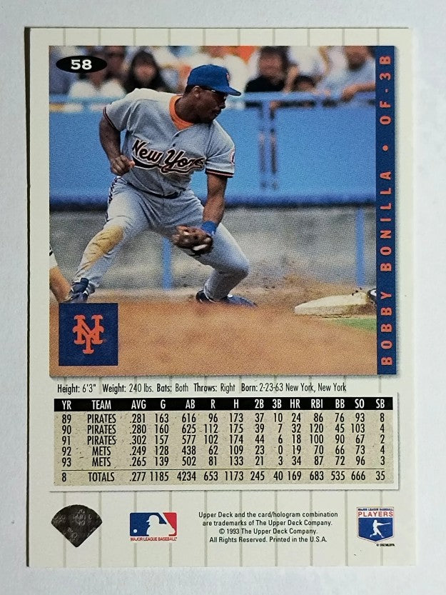 1994 Collector's Choice #58 Bobby Bonilla