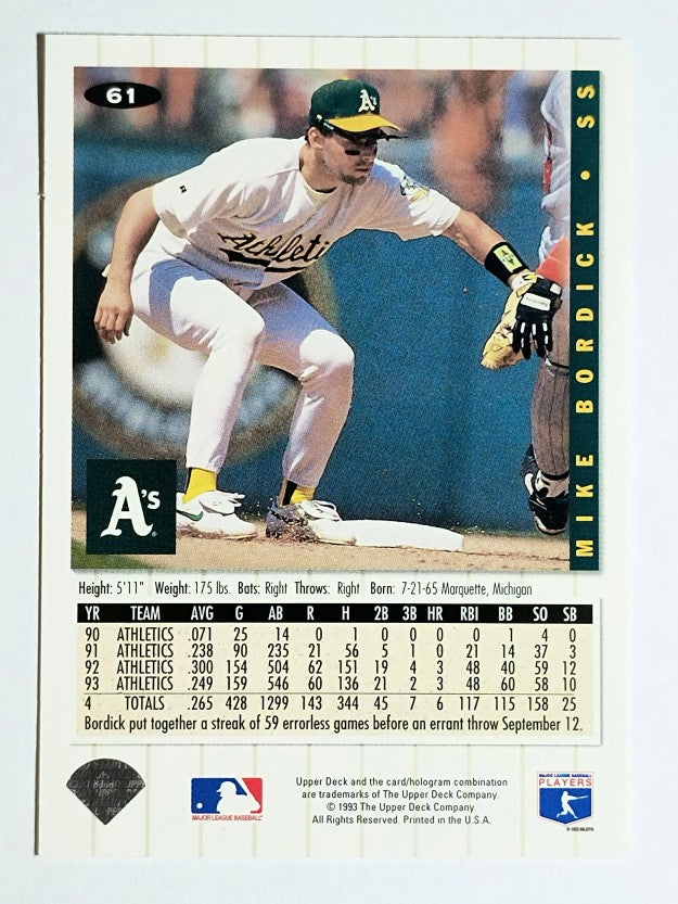 1994 Collector's Choice #61 Mike Bordick