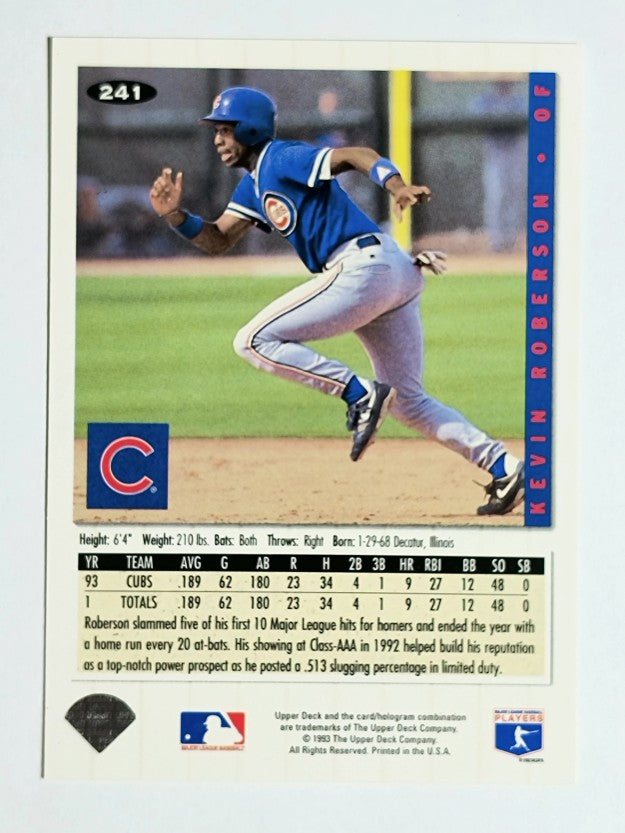 1994 Collector's Choice #241 Kevin Roberson