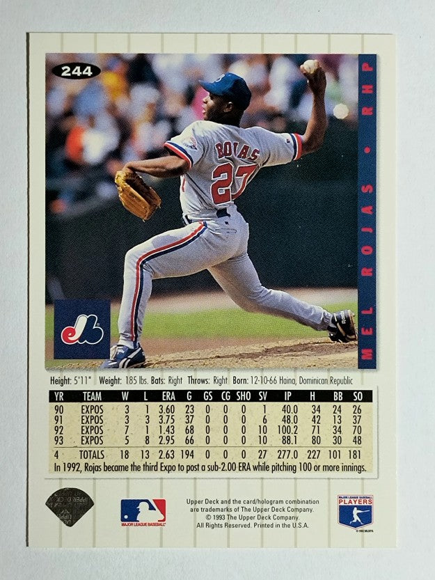 1994 Collector's Choice #244 Mel Rojas