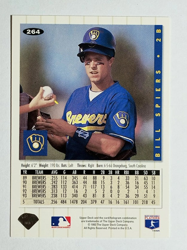 1994 Collector's Choice #264 Bill Spiers