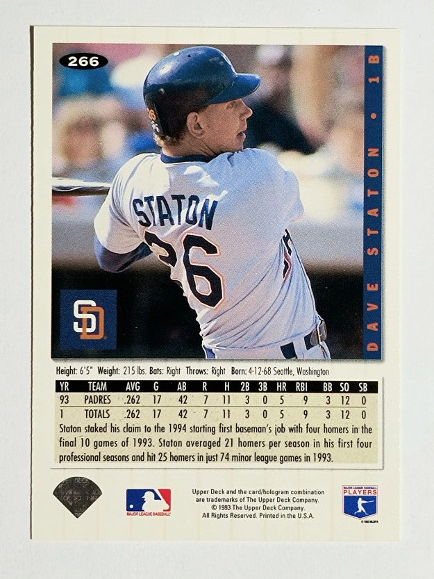 1994 Collector's Choice #266 Dave Staton