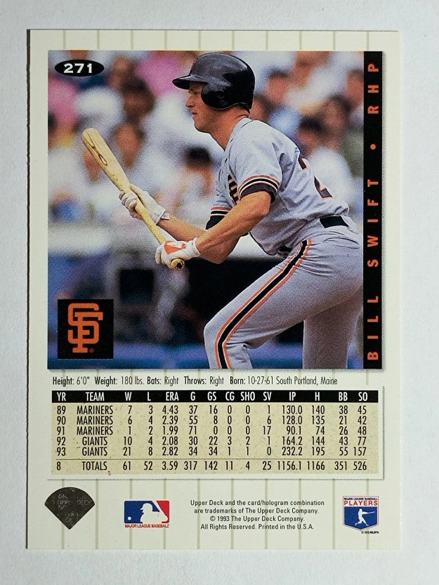 1994 Collector's Choice #271 Bill Swift