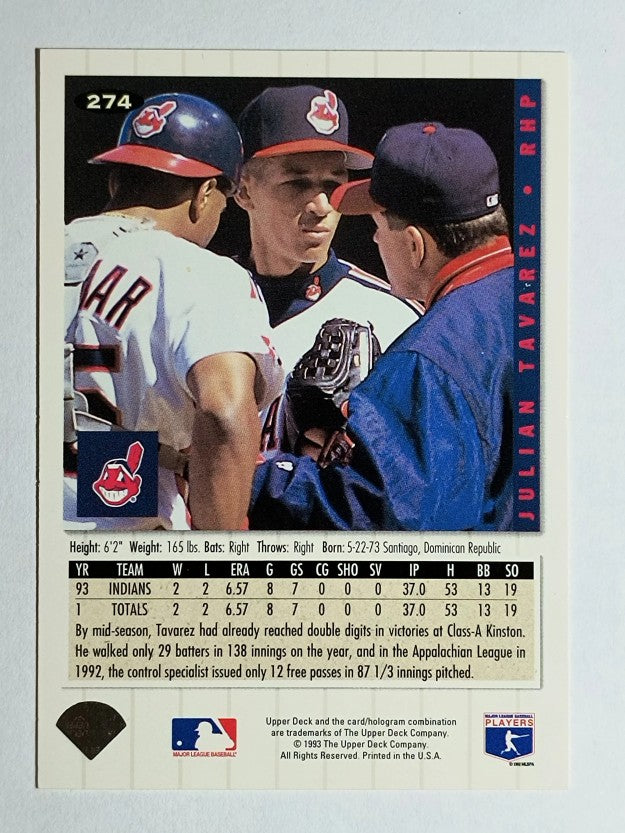 1994 Collector's Choice #274 Julian Tavarez RC