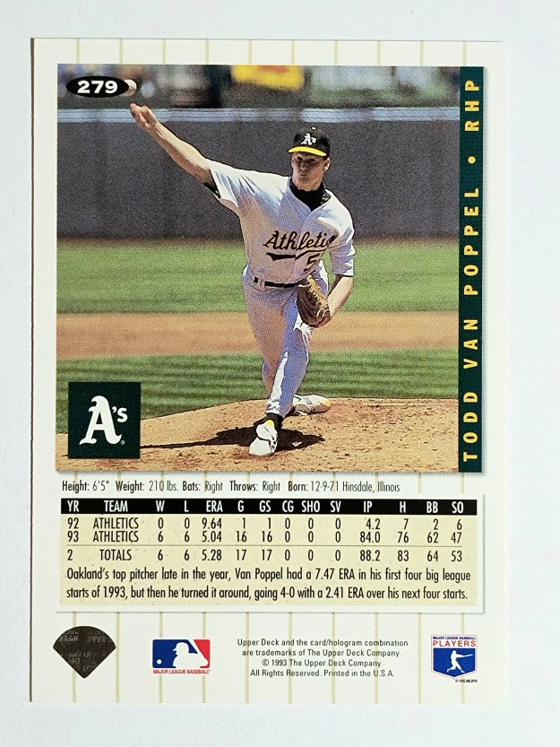 1994 Collector's Choice #279 Todd Van Poppel