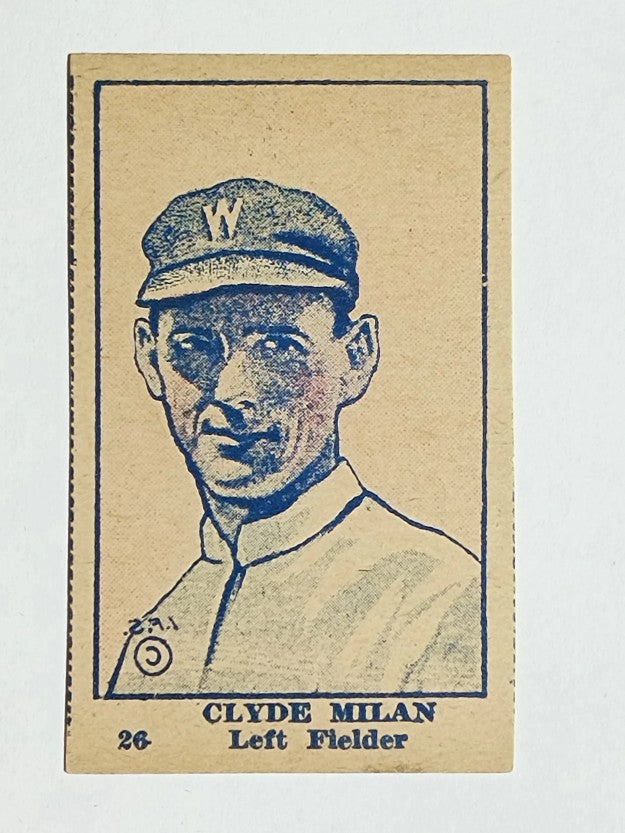 1921 W516-2-1 #26 Clyde Milan (EXMT)