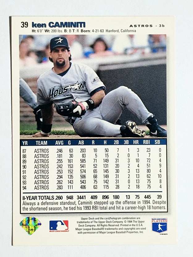 1995 Collector's Choice SE #39 Ken Caminiti