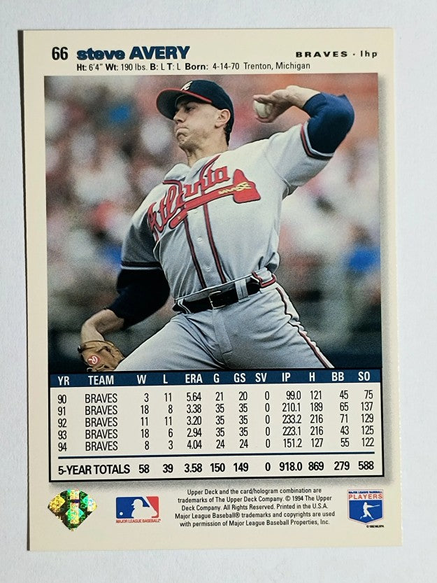 1995 Collector's Choice SE #66 Steve Avery