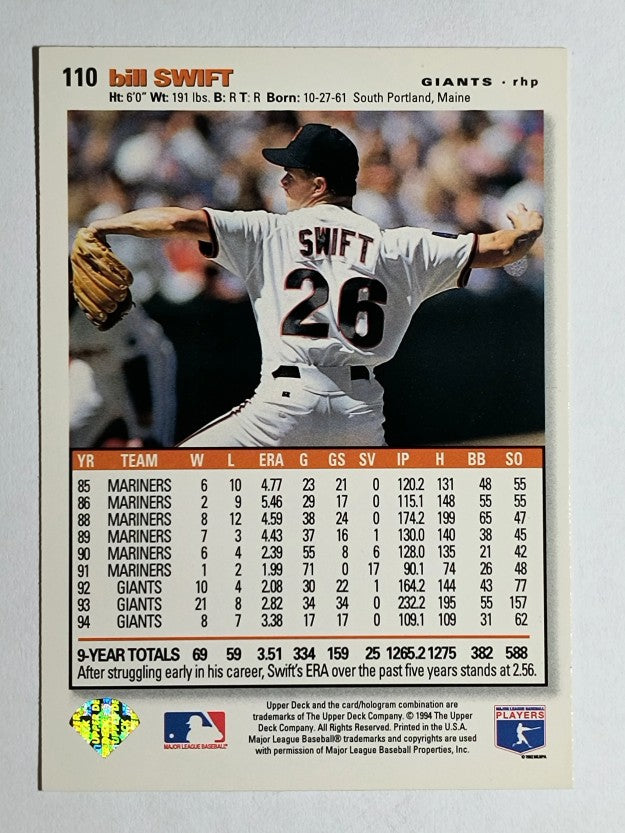 1995 Collector's Choice SE #110 Bill Swift
