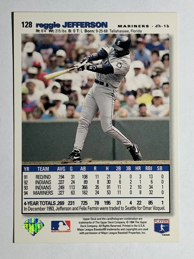 1995 Collector's Choice SE #128 Reggie Jefferson