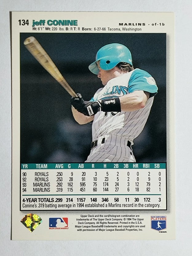 1995 Collector's Choice SE #134 Jeff Conine