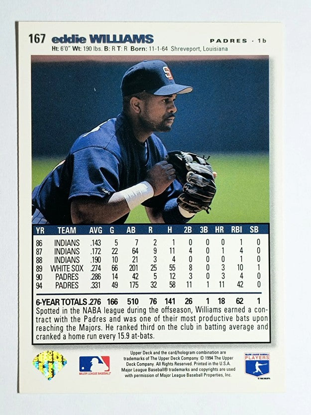 1995 Collector's Choice SE #167 Eddie Williams
