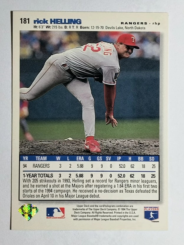 1995 Collector's Choice SE #181 Rick Helling