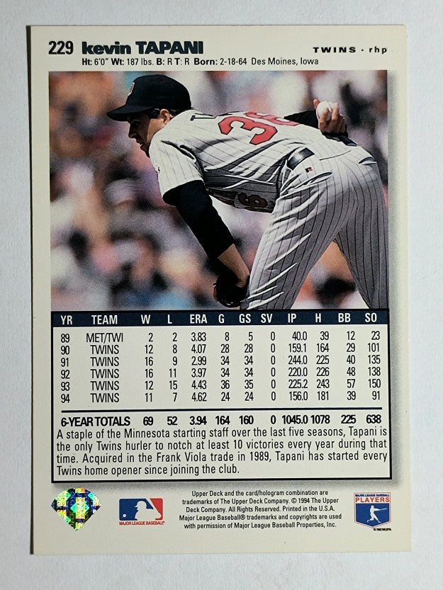 1995 Collector's Choice SE #229 Kevin Tapani
