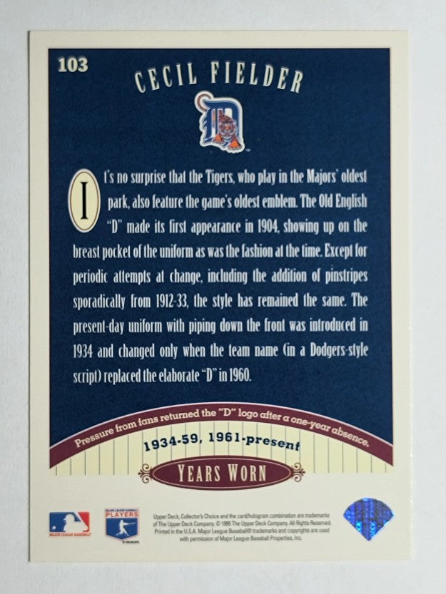 1996 Collector's Choice #103 Cecil Fielder TT