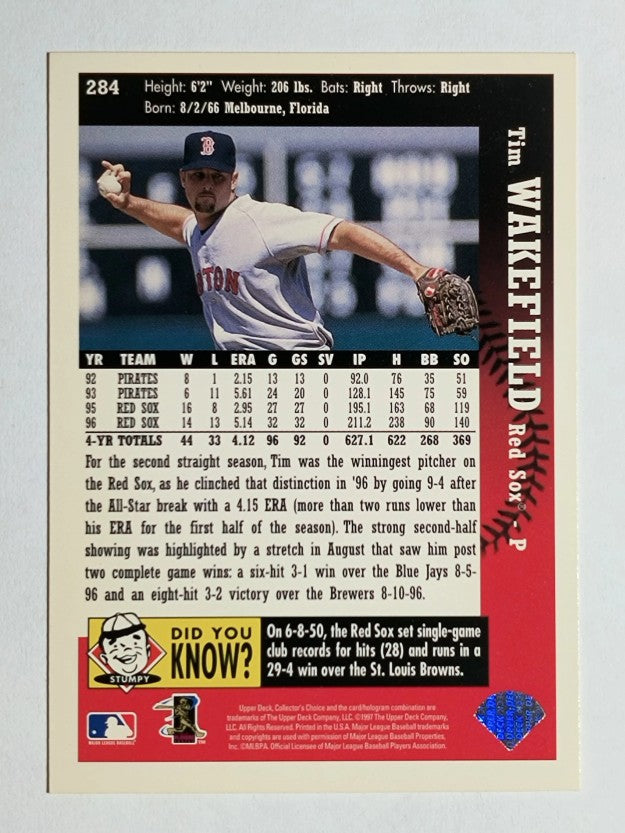 1997 Collector's Choice #284 Tim Wakefield