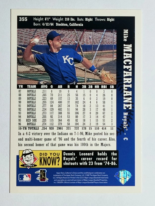 1997 Collector's Choice #355 Mike Macfarlane