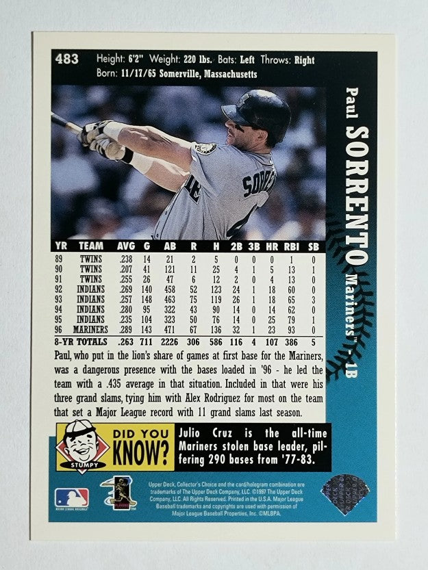 1997 Collector's Choice #483 Paul Sorrento