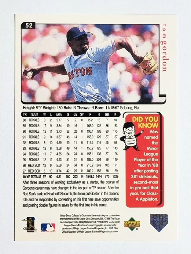 1998 Collector's Choice #52 Tom Gordon
