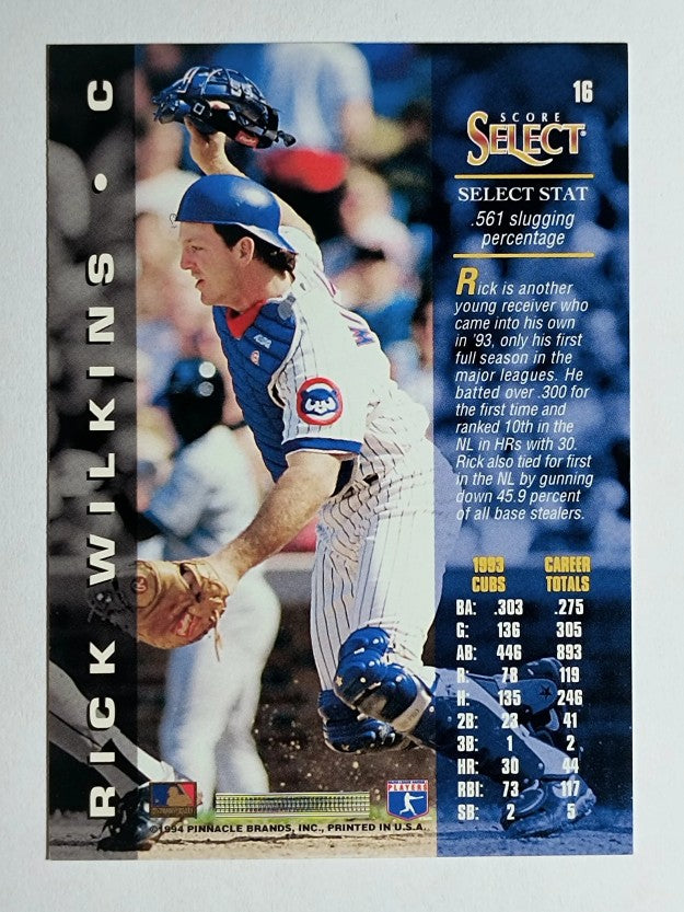 1994 Select #16 Rick Wilkins