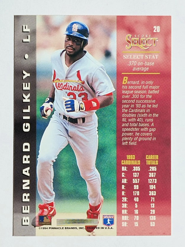 1994 Select #20 Bernard Gilkey
