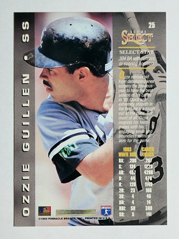 1994 Select #25 Ozzie Guillen